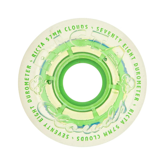 this is an image of Clear Splatter Clouds Ricta Wheels 78a