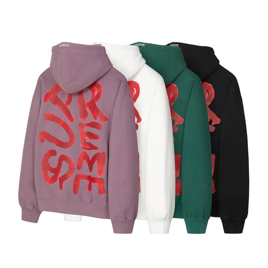 this is an image of Supreme Hoodie "Spray Paint Logo"