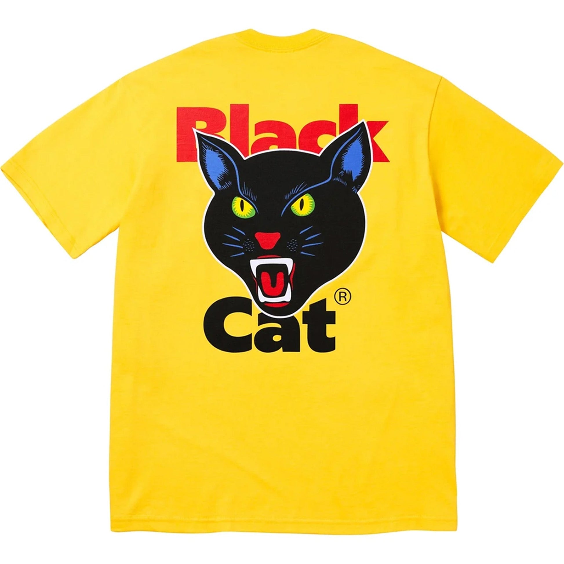this is an image of Supreme Black Cat Tee