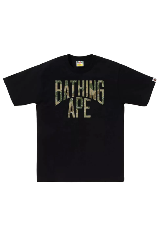 this is an image of Bape T-Shirt Bicolor NYC Logo