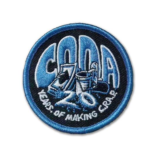 this is an image of CODA 20 Years of Crap Patch