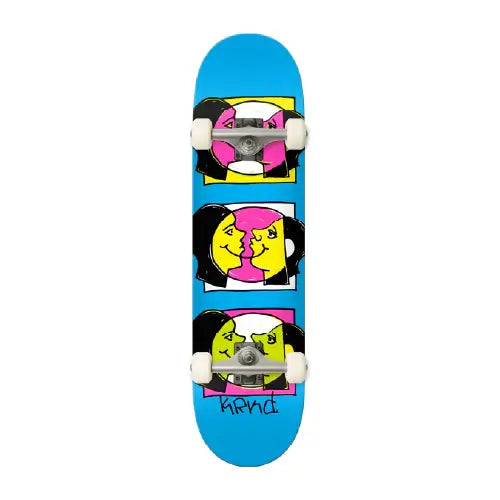 this is an image of Krooked Complete Skateboard Smiles 7.3