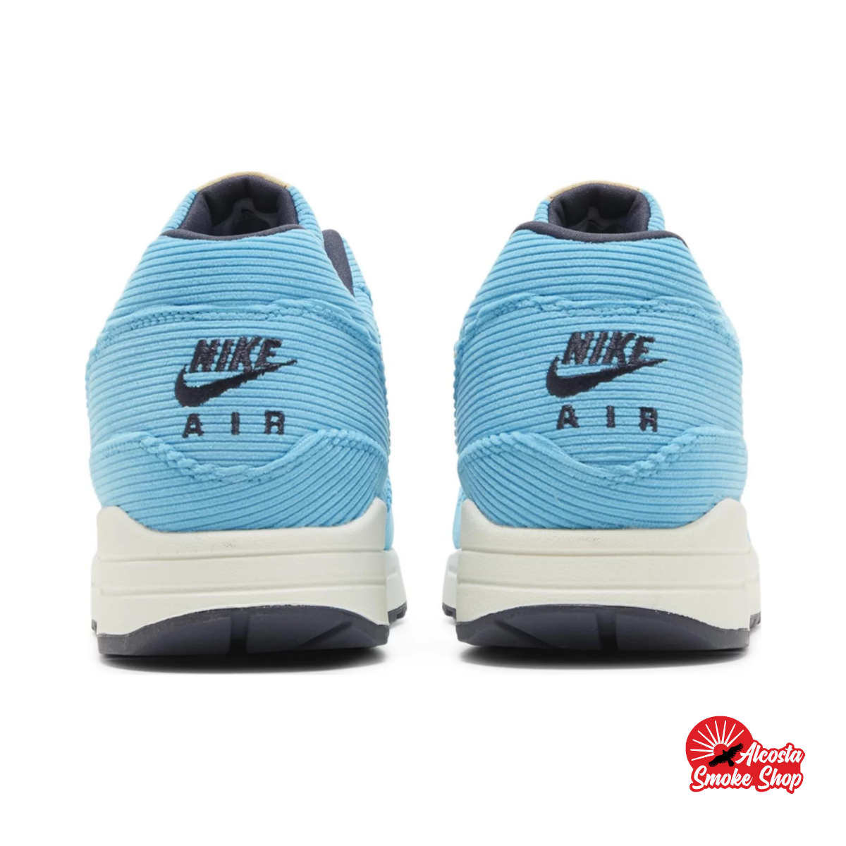 this is an image of Nike Air Max 1 "Corduroy Baltic Blue"