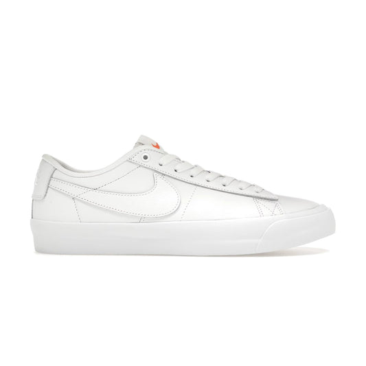 this is an image of Nike SB Zoom Blazer Low Pro GT Iso "Triple White"