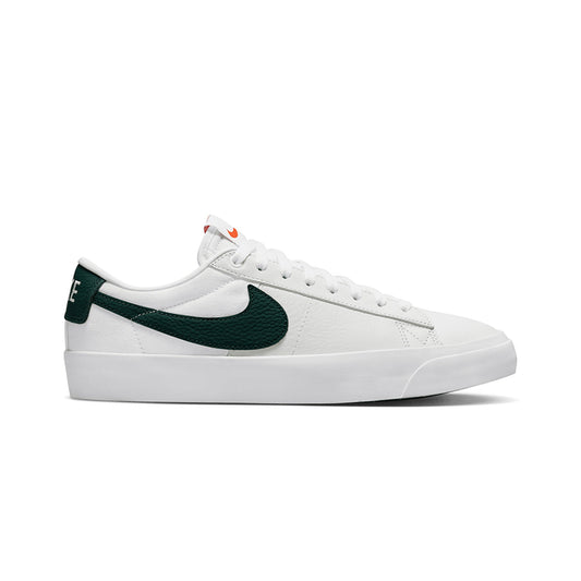 this is an image of Nike SB Zoom Blazer Low Pro GT "White Pro Green"