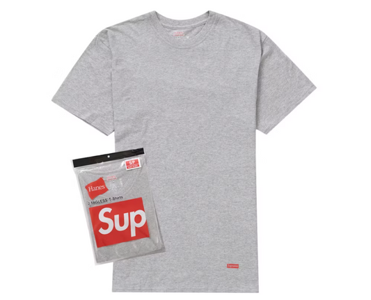 Supreme x Hanes Tagless T-Shirts 2pk