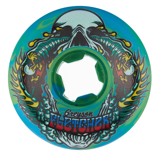 Slime Balls Wheels Greyson Fletcher Guest Mini Vomit Green Blue Swirl 56mm 99a