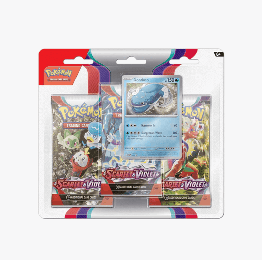this is an image of Scarlet & Violet 3 Pack Blister - SV01: Scarlet & Violet Base Set (SV1)