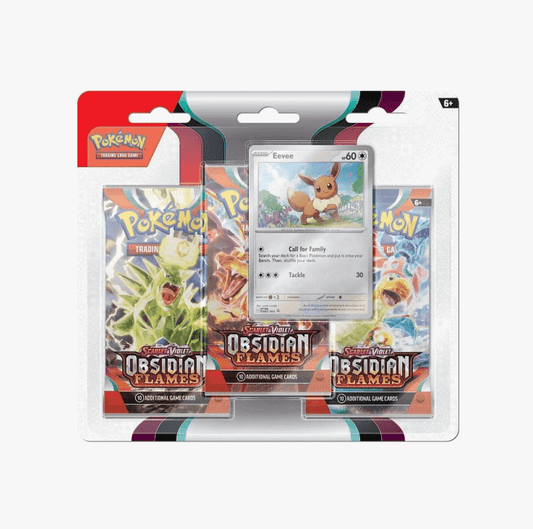 this is an image of Obsidian Flames 3 Pack Blister - SV03: Obsidian Flames (OBF)