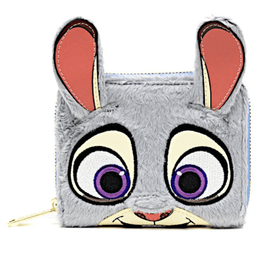 this is an image of Loungefly Zootopia Officer Judy Hopps Plush Cosplay Wallet