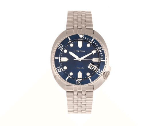 Heritor Automatic Morrison Bracelet Watch w/Date - Blue - HERHR7614