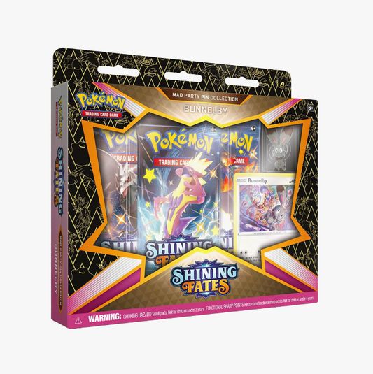 Pokemon Shining Fates Mad Party Pin Collection