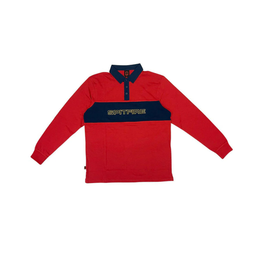 Spitfire Geary Rugby Shirt Red/Navy