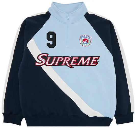 this is an image of Supreme Equipe Half Zip Sweatshirt