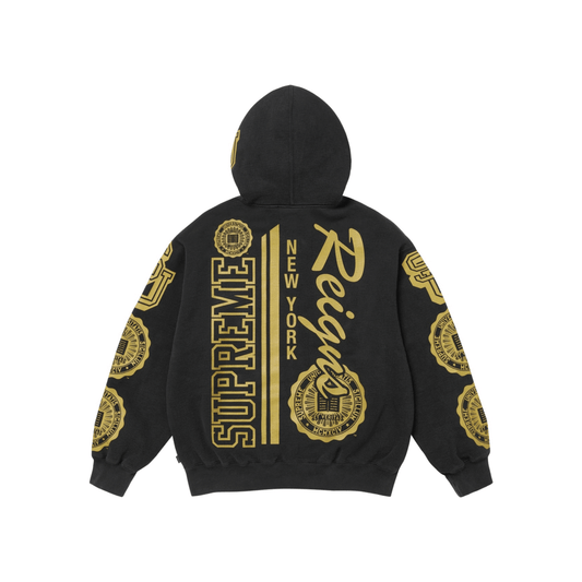 Supreme Knowledge Reigns Zip Up Hooded Sweatshirt