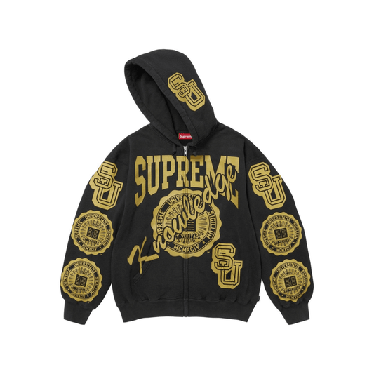 Supreme Knowledge Reigns Zip Up Hooded Sweatshirt