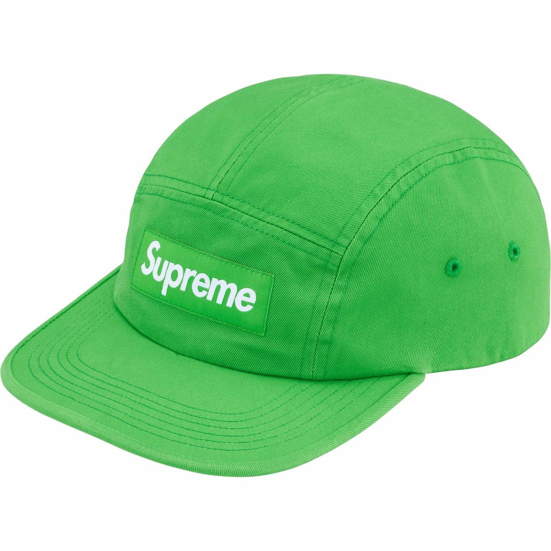this is an image of Supreme Washed Chino Twill Camp Cap