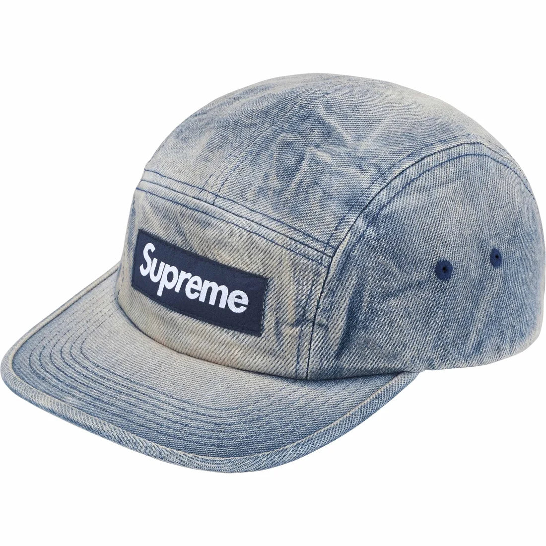 this is an image of Supreme Washed Chino Twill Camp Cap