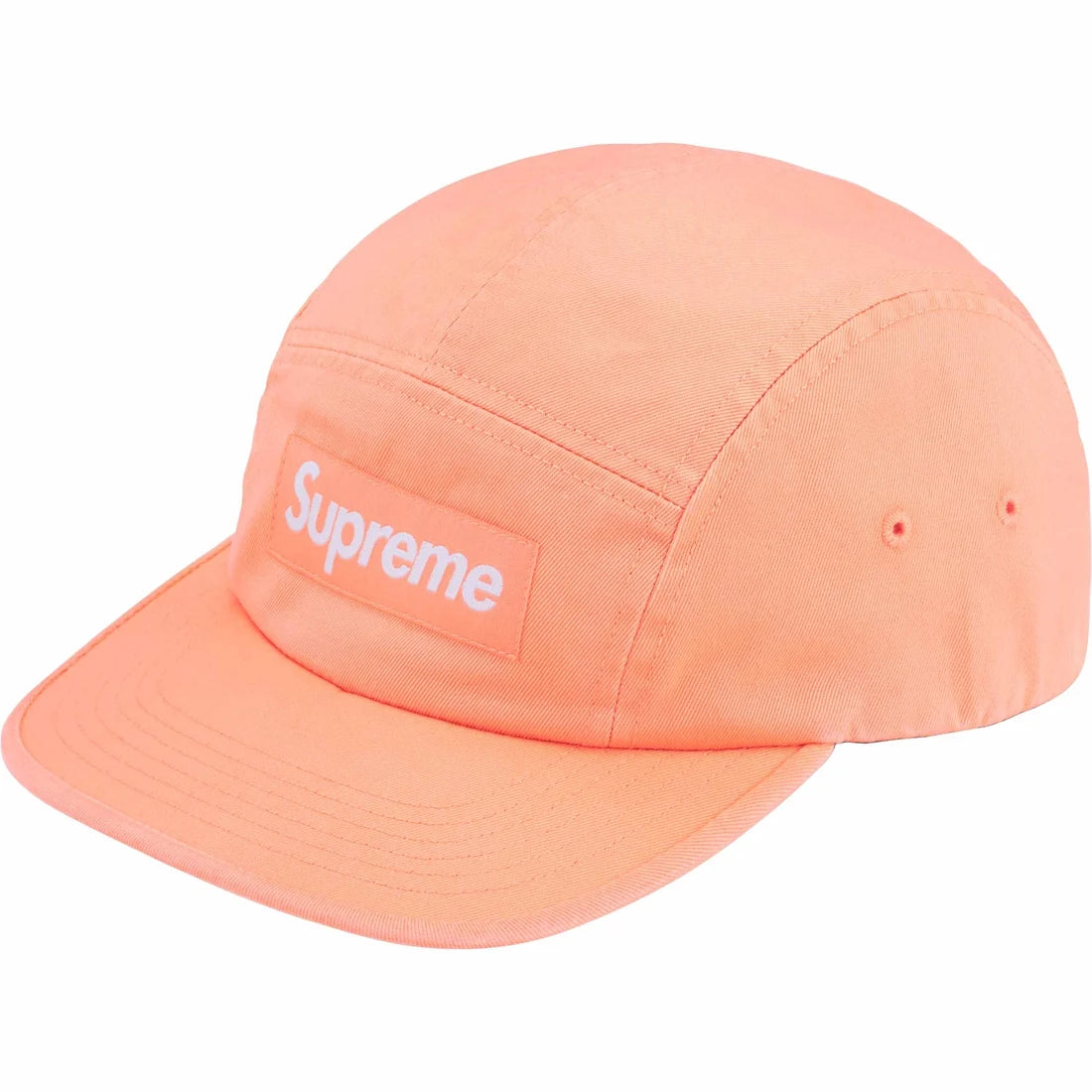 this is an image of Supreme Washed Chino Twill Camp Cap