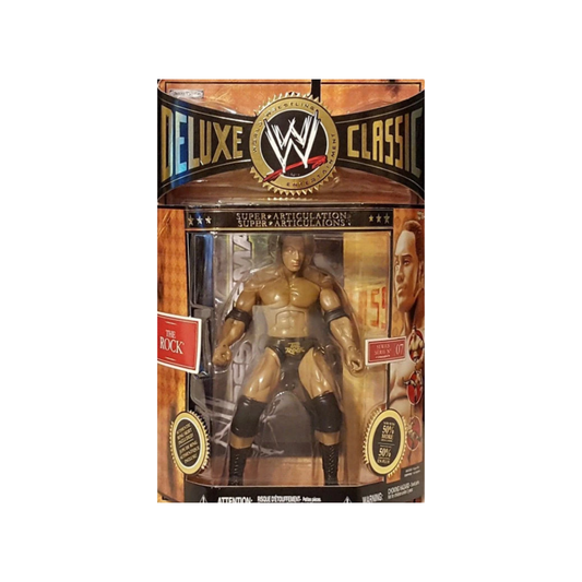 WWE Deluxe Classic Superstars Series 7 The Rock Action Figure Jakks Nice!