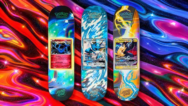 Pokémon Santa Cruz collaboration    Pokémon skateboard collection    Santa Cruz Skateboards launch date    Pokémon skateboards 2026