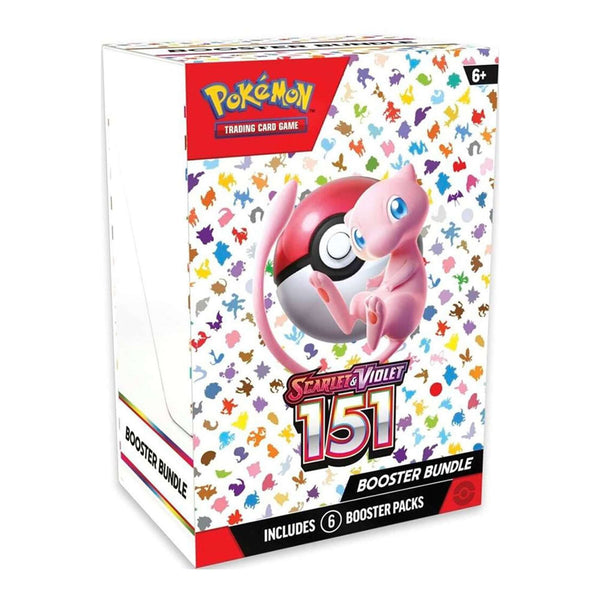 Pokemon TCG Scarlet Violet 151 Booster Bundle packaging showing Mew artwork