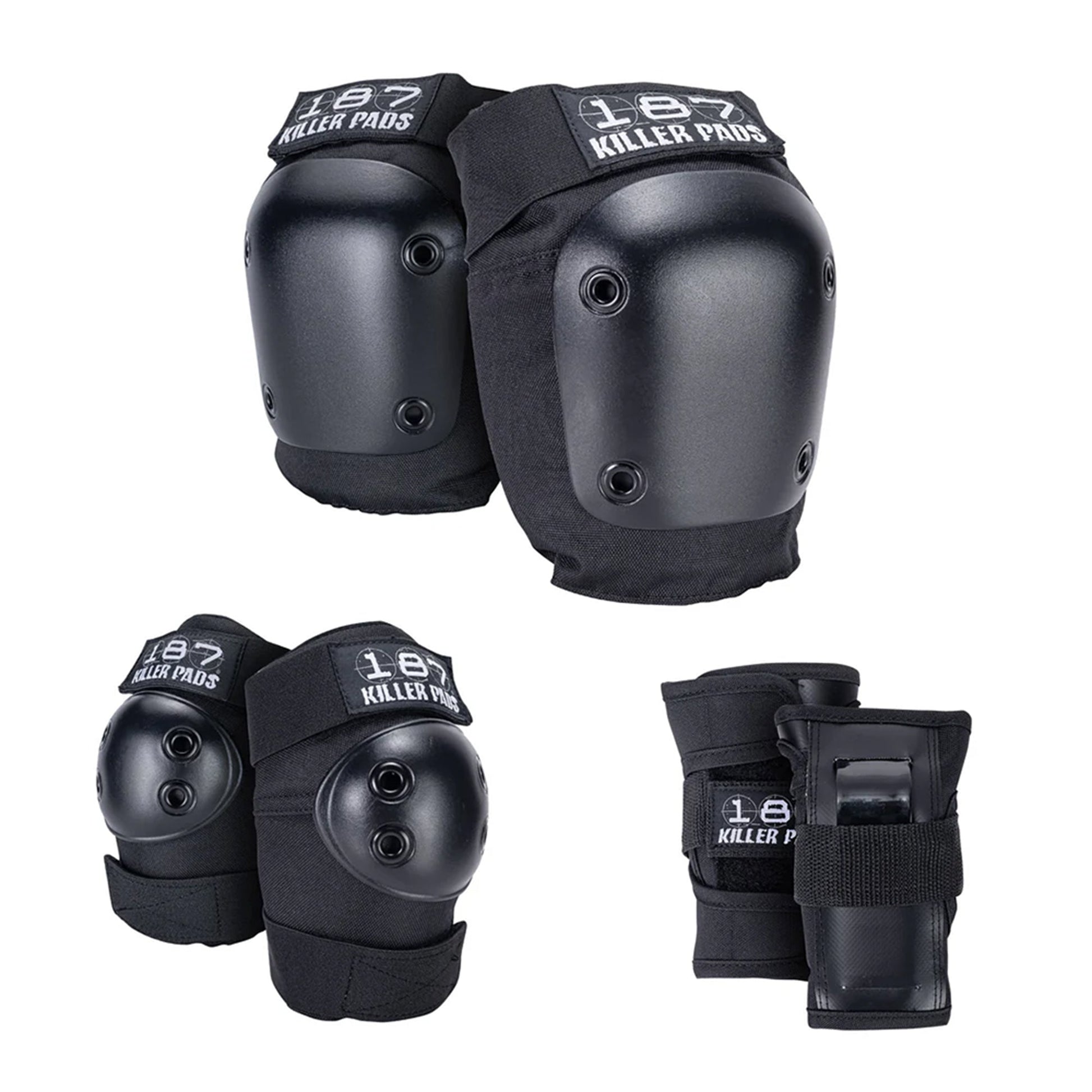this is an image of 187 Killer Pads Six Pack Black