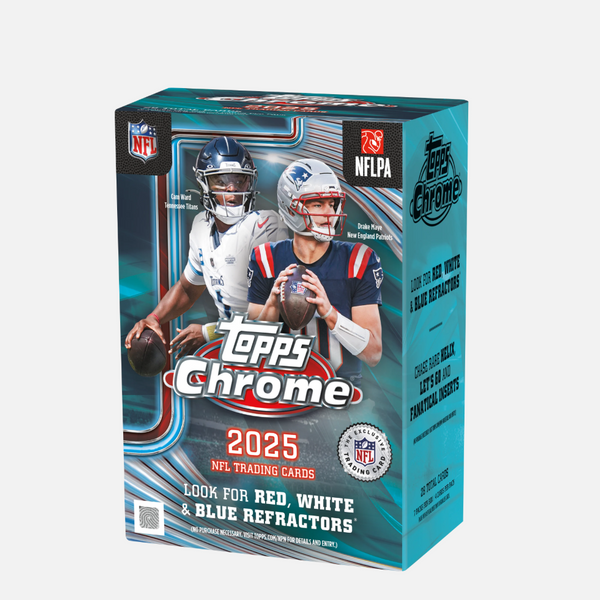 2025 Topps Chrome NFL Football Value Box — Factory Sealed Trading Cards
