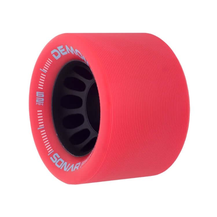 this is an image of Sonar Wheels “Demon EDM” Red 62mm 95a 4pk