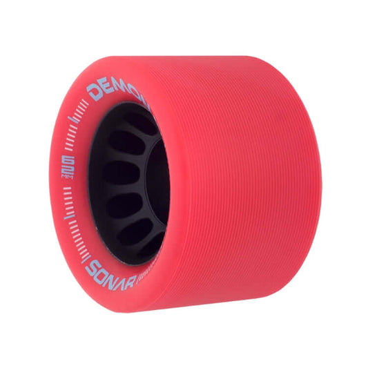 this is an image of Sonar Wheels “Demon EDM” Red 62mm 95a 4pk