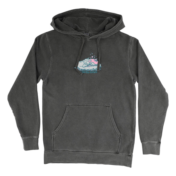 Santa Cruz Sick Cat Hooded Midweight Women's Sweater - Pigment Black