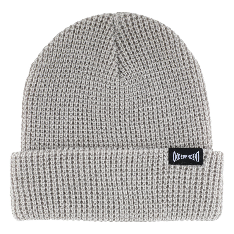 Independent Built to Grind Waffle Beanie Lt Grey