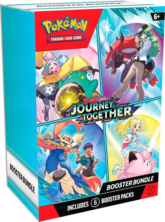 Pokemon TCG Journey Together Booster Bundle packaging showing SV09 set branding