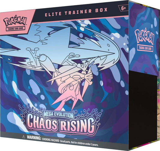 Pokemon TCG Chaos Rising Elite Trainer Box ME04 product photo of sealed packaging