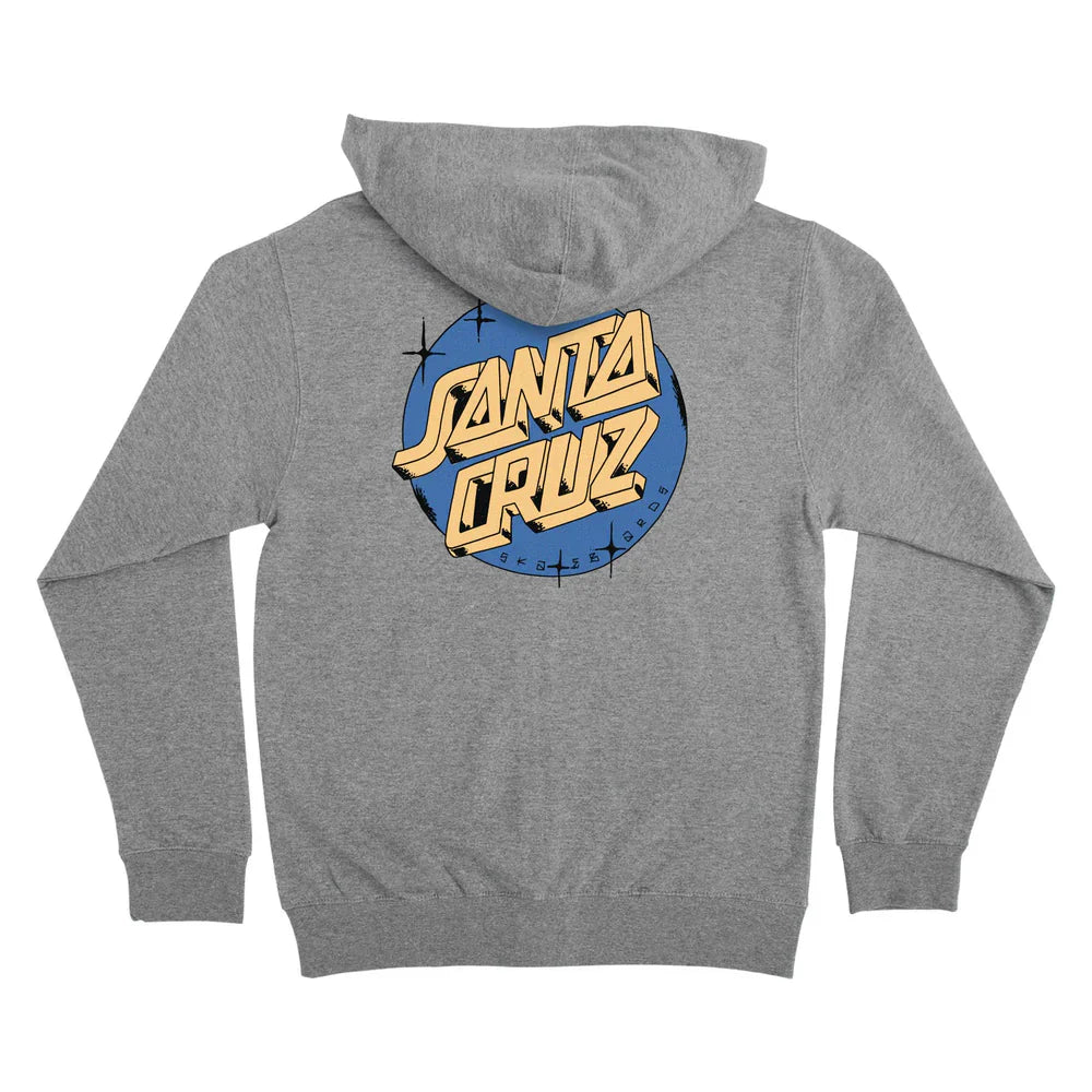 this is an image of Scrawl Dot Zip Hooded Sweatshirt Women's Santa Cruz