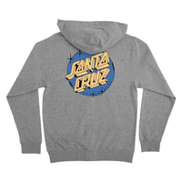 this is an image of Scrawl Dot Zip Hooded Sweatshirt Women's Santa Cruz