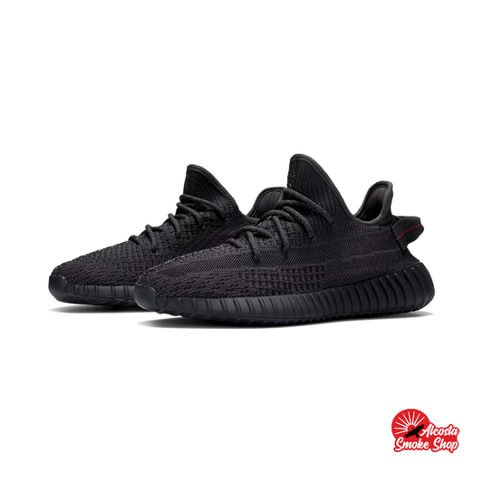 this is an image of Adidas Yeezy Boost 350 V2 "Black Reflective"