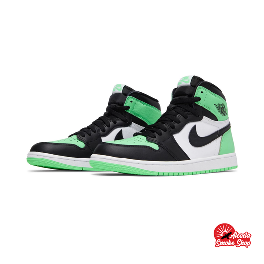 this is an image of Air Jordan 1 High OG "Green Glow"