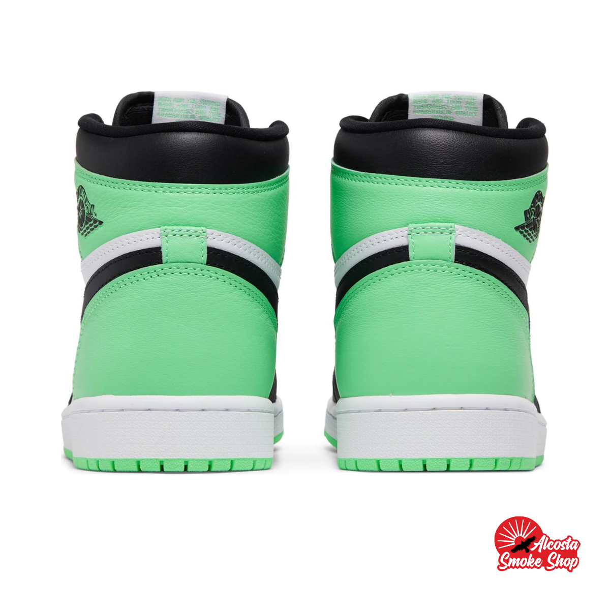 this is an image of Air Jordan 1 High OG "Green Glow"
