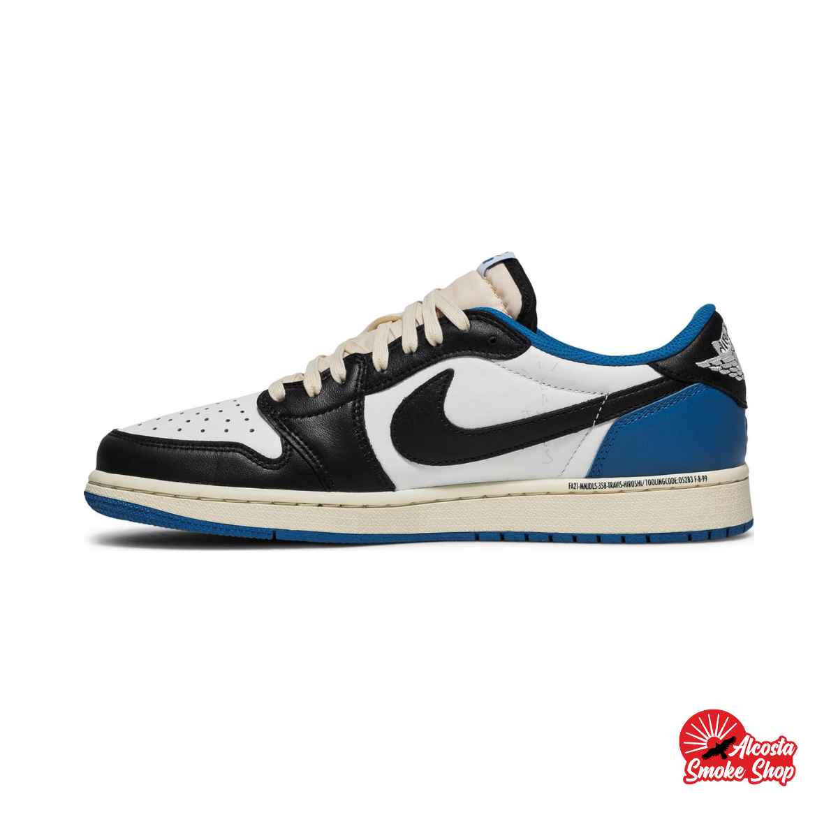 this is an image of Air Jordan 1 Low Travis Scott "Fragment"