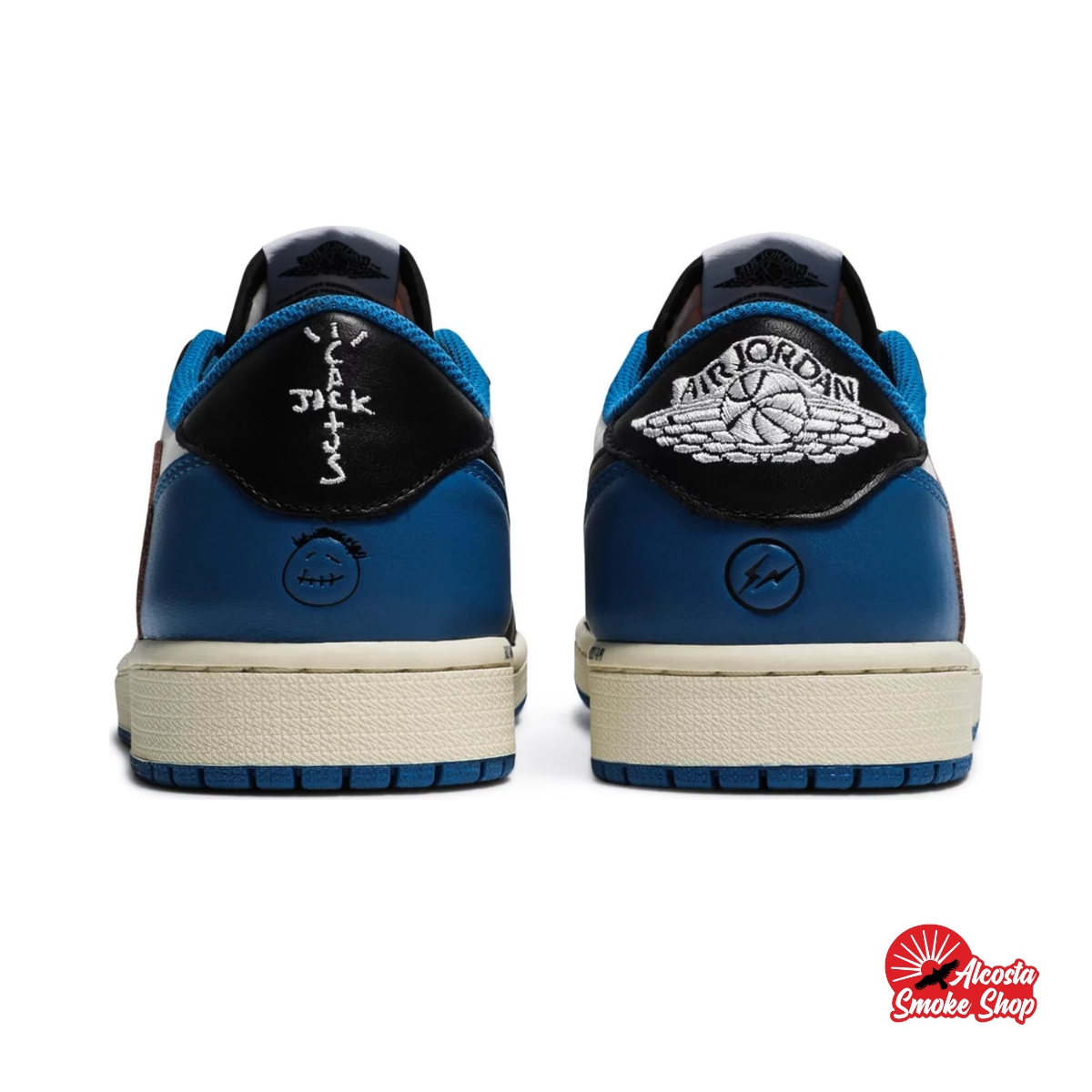 this is an image of Air Jordan 1 Low Travis Scott "Fragment"