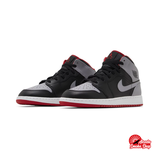 this is an image of Air Jordan 1 Mid "Black Shadow"