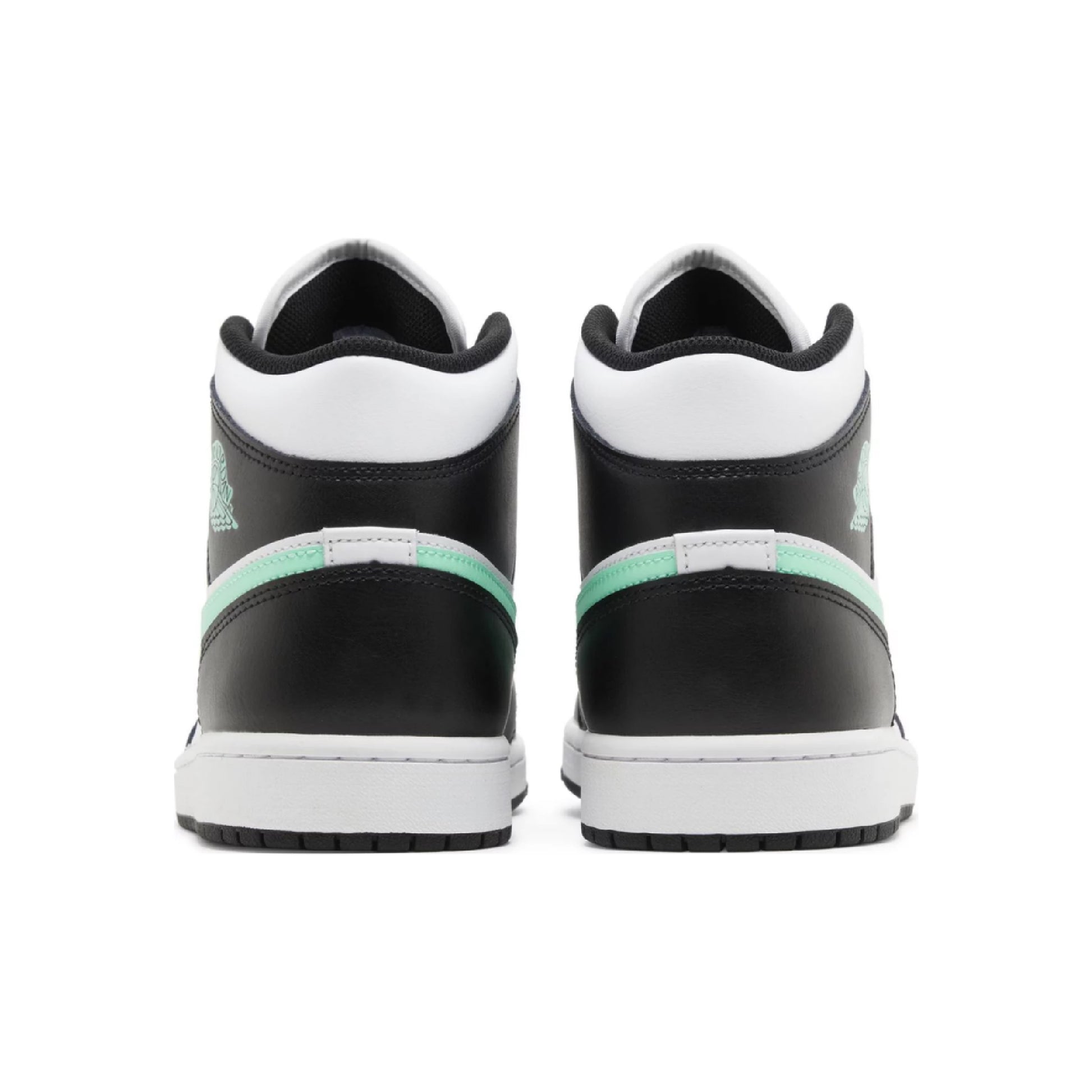 this is an image of Air Jordan 1 Mid "Green Glow"