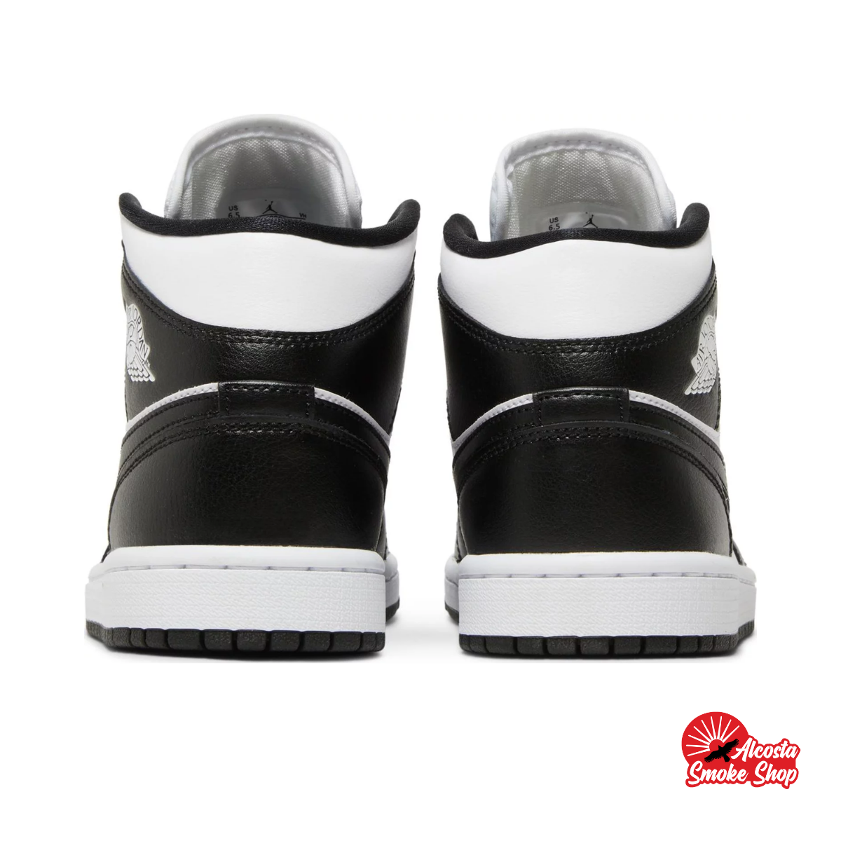 this is an image of Air Jordan 1 Mid "Panda" (Women's)