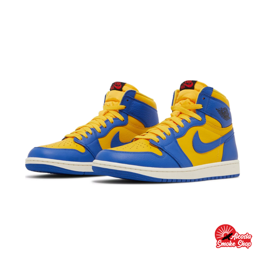 this is an image of Air Jordan 1 Retro High OG "Reverse Laney" (Women's)