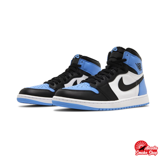 this is an image of Air Jordan 1 Retro High OG "UNC Toe"
