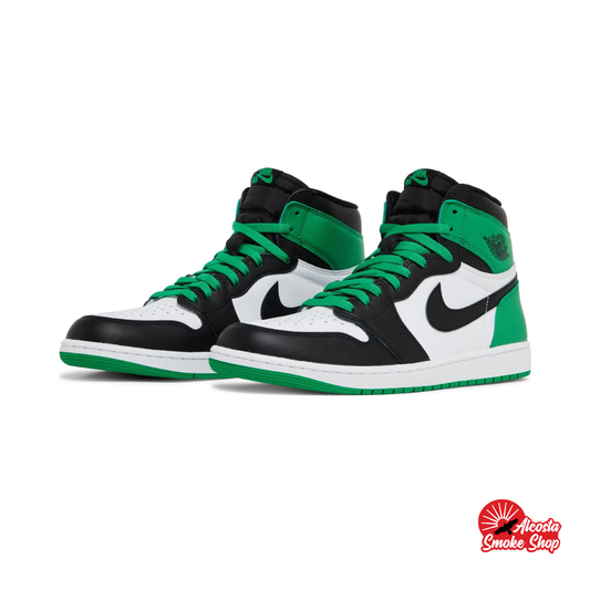this is an image of Air Jordan 1 Retro High "Lucky Green"