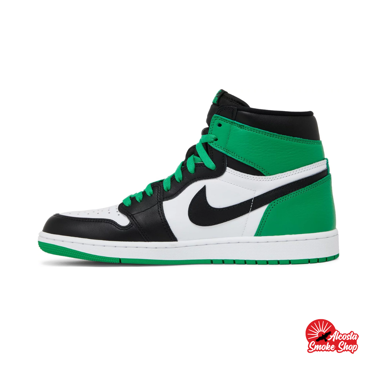 this is an image of Air Jordan 1 Retro High "Lucky Green"