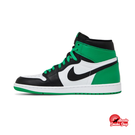 this is an image of Air Jordan 1 Retro High "Lucky Green"