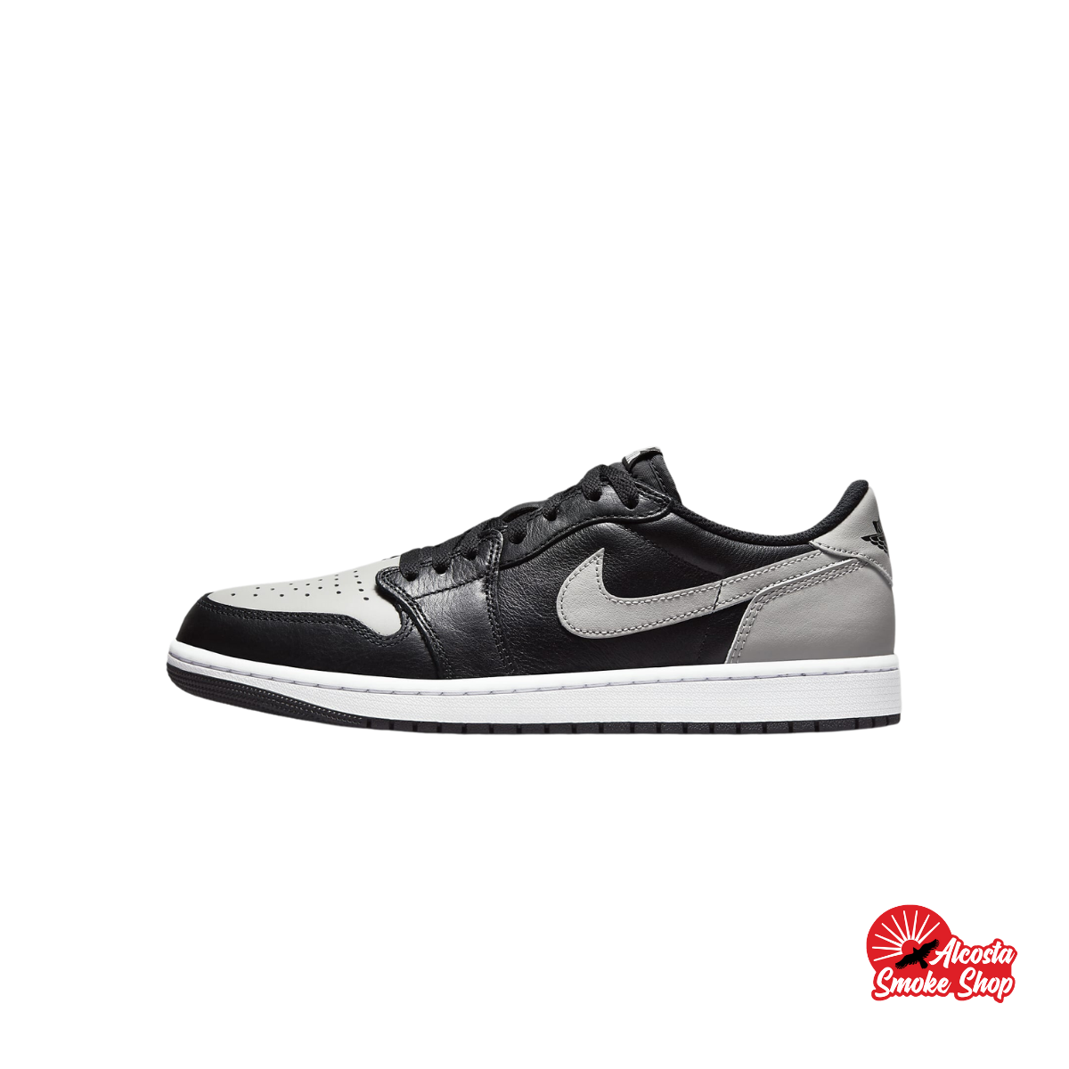 this is an image of Air Jordan 1 Retro Low OG "Shadow"